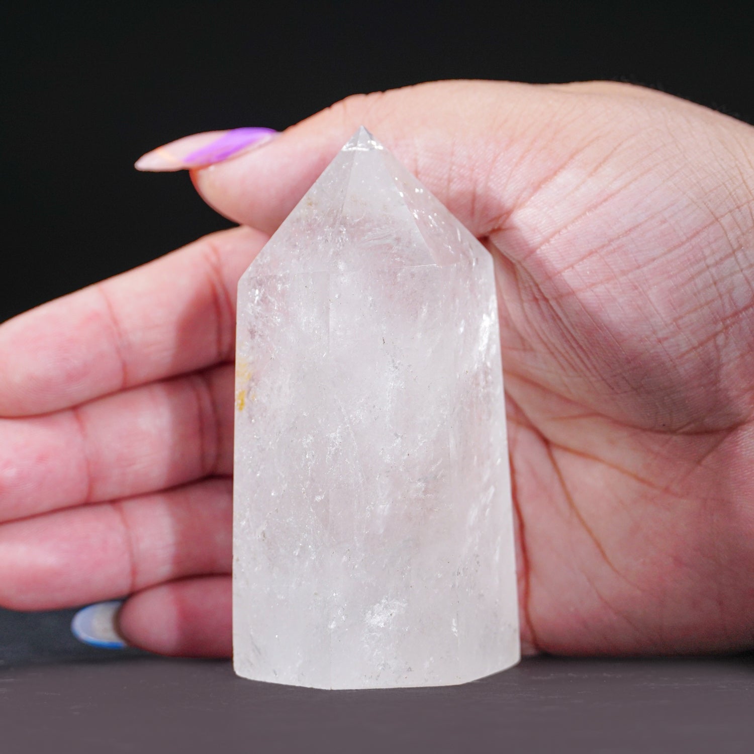 Genuine Polished Clear Quartz Point From Brazil (186 grams)