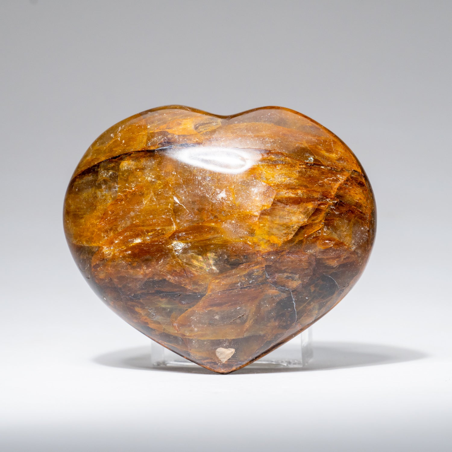 Polished Smoky Quartz Heart from Madagascar (262.2 grams)
