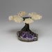 Genuine White Quartz Clustered Gemstone Tree on Amethyst Matrix - The Energy Tree (4") - Astro Gallery of Gems