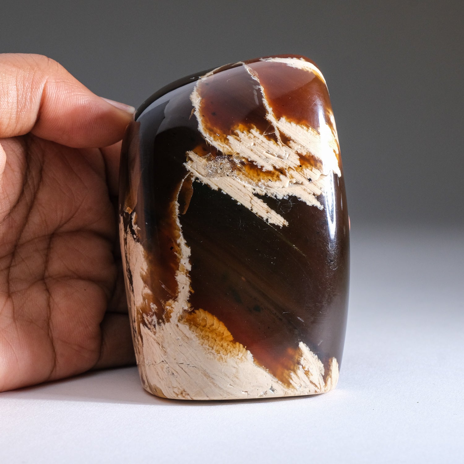 Polished Amber Freeform from Indonesia (222.3 grams)