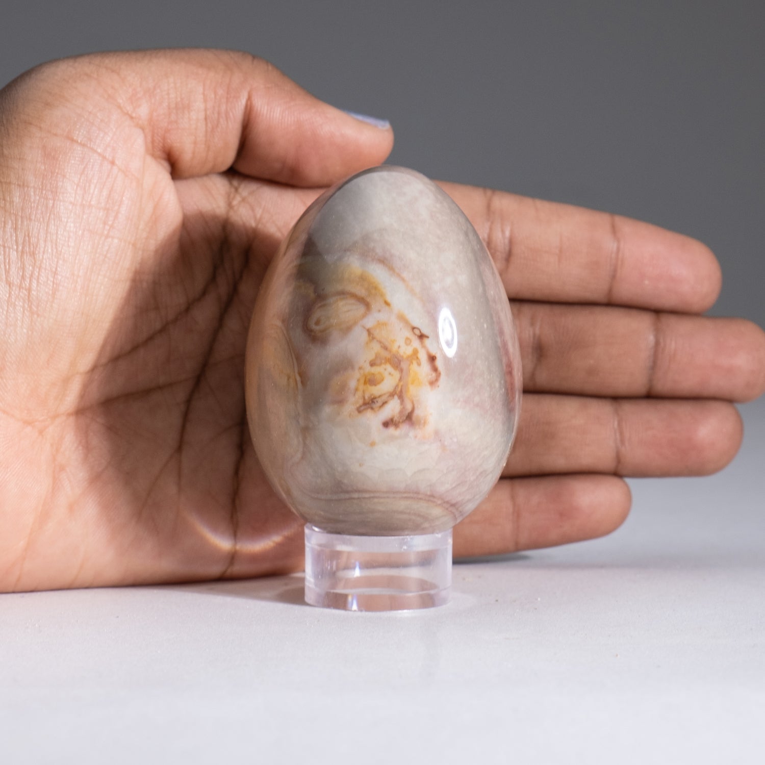 Polished Polychrome Egg from Madagascar (.5 lbs)