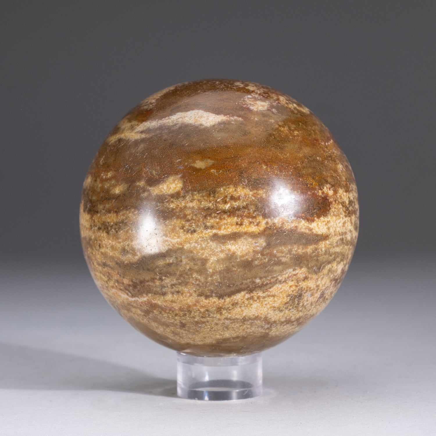 Genuine Polished Ocean Jasper Sphere (1.6 lbs)