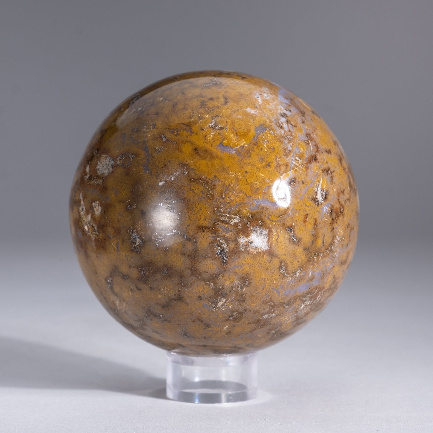 Genuine Polished Ocean Jasper Sphere (1.5 lbs)