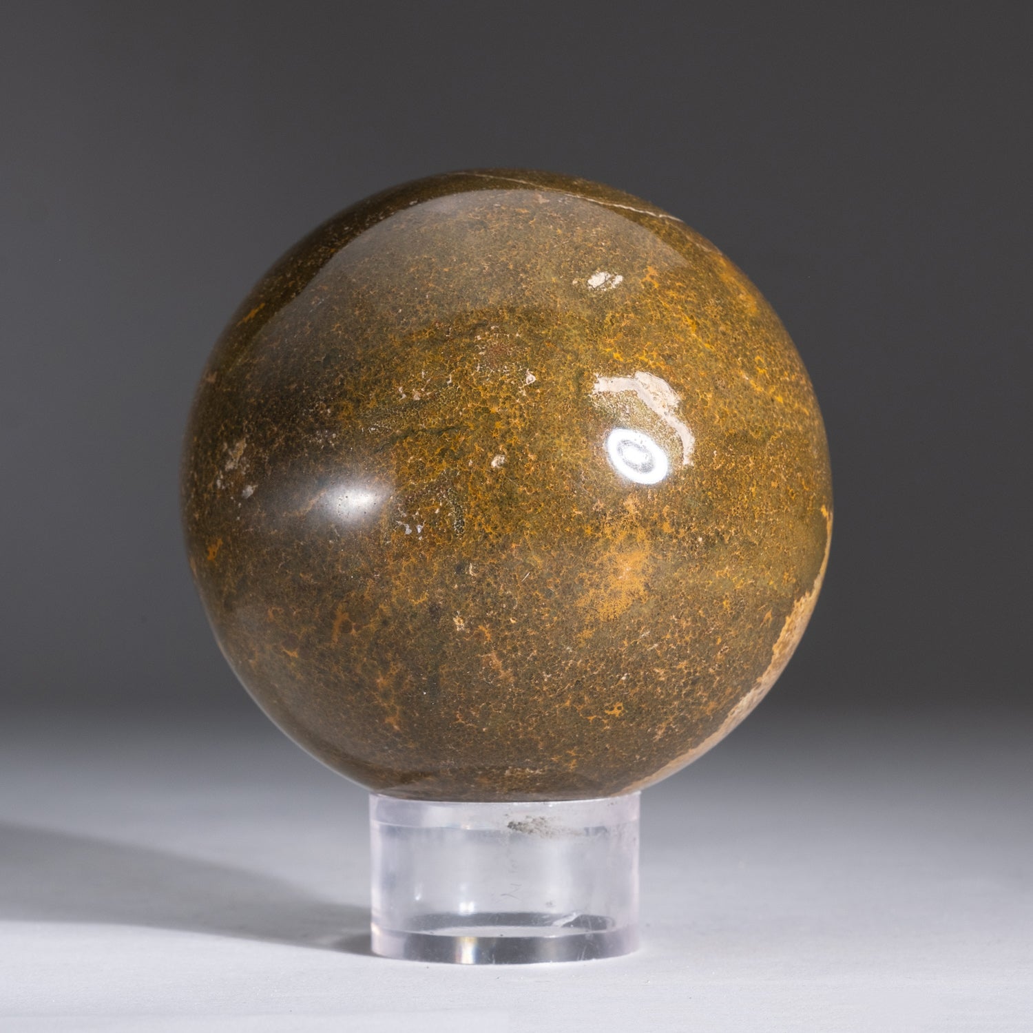 Genuine Polished Ocean Jasper Sphere (2.9 lbs)