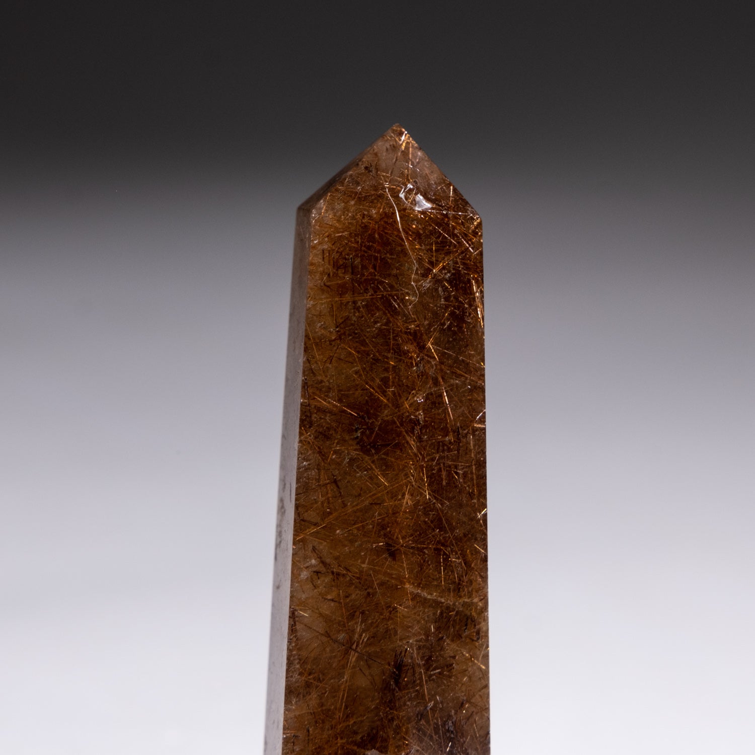 Genuine Polished Red Rutilated Quartz Point from Brazil (37.4 grams)