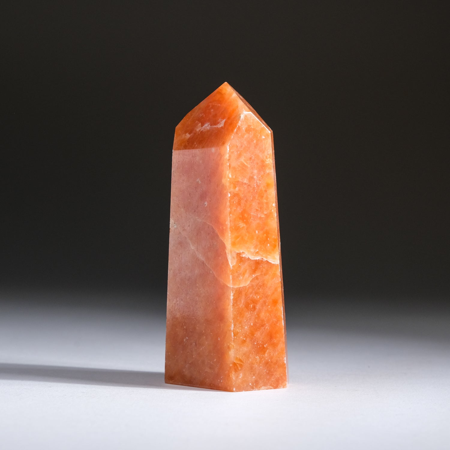 Tangerine Quartz Obelisk From Brazil (208.5 grams)