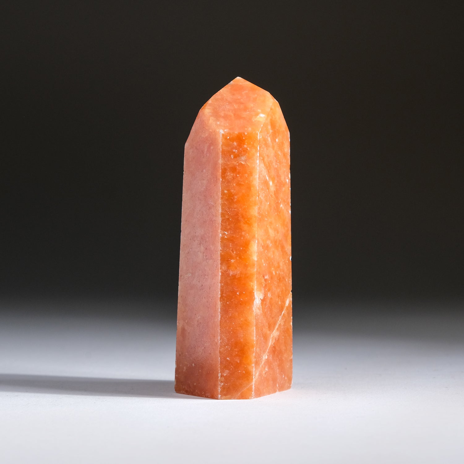 Tangerine Quartz Obelisk From Brazil (206.5 grams)