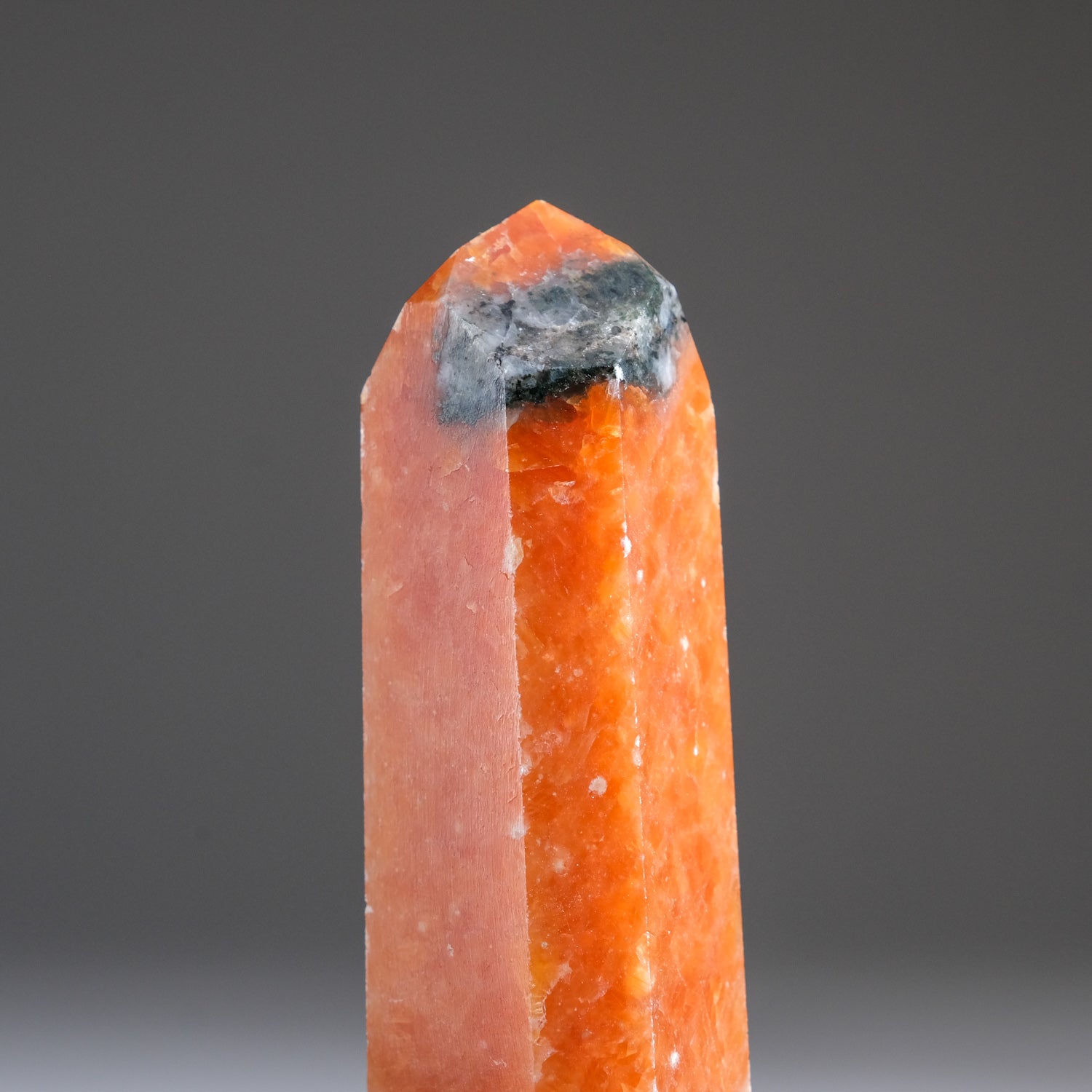 Tangerine Quartz Obelisk From Brazil (181.5 grams)