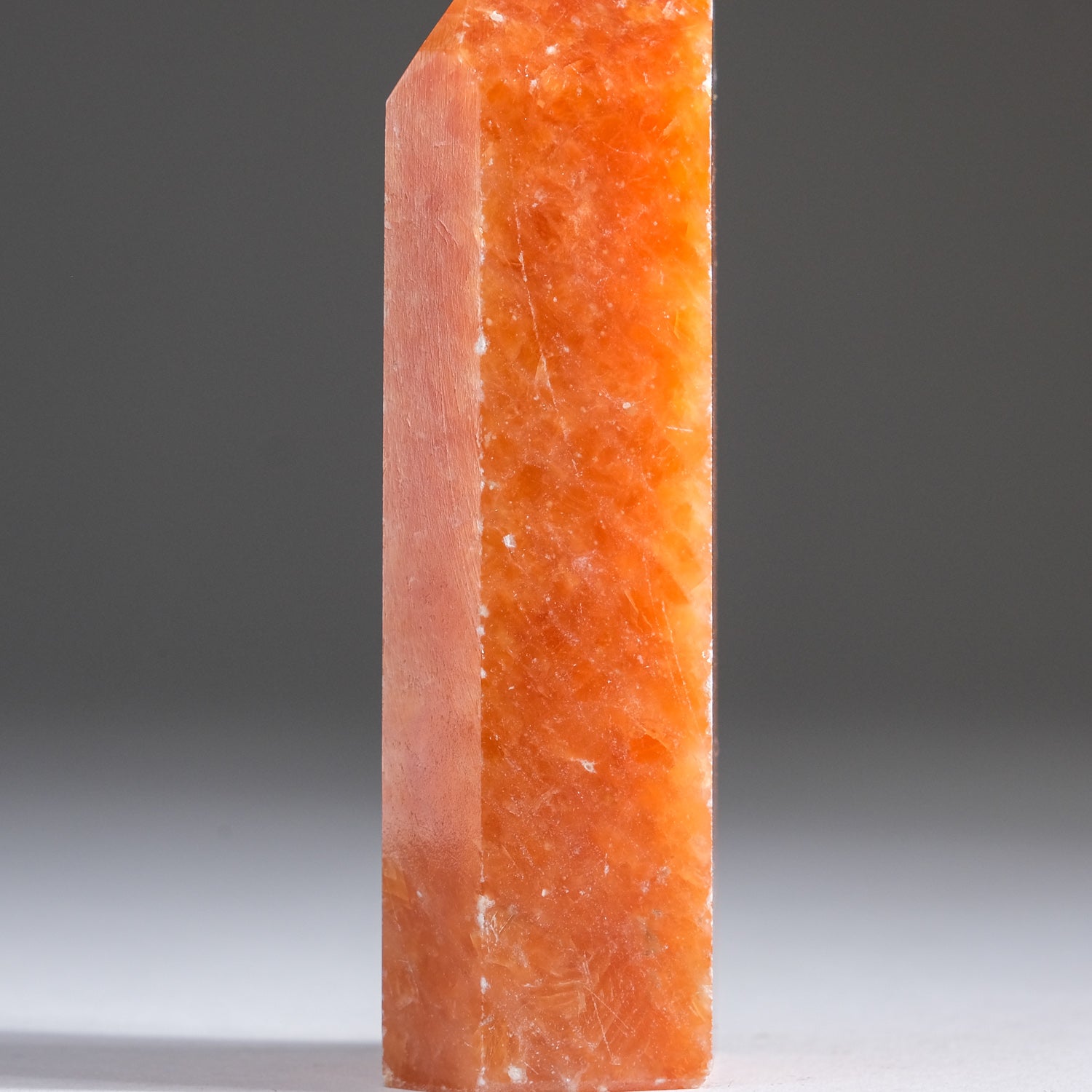 Tangerine Quartz Obelisk From Brazil (181.5 grams)