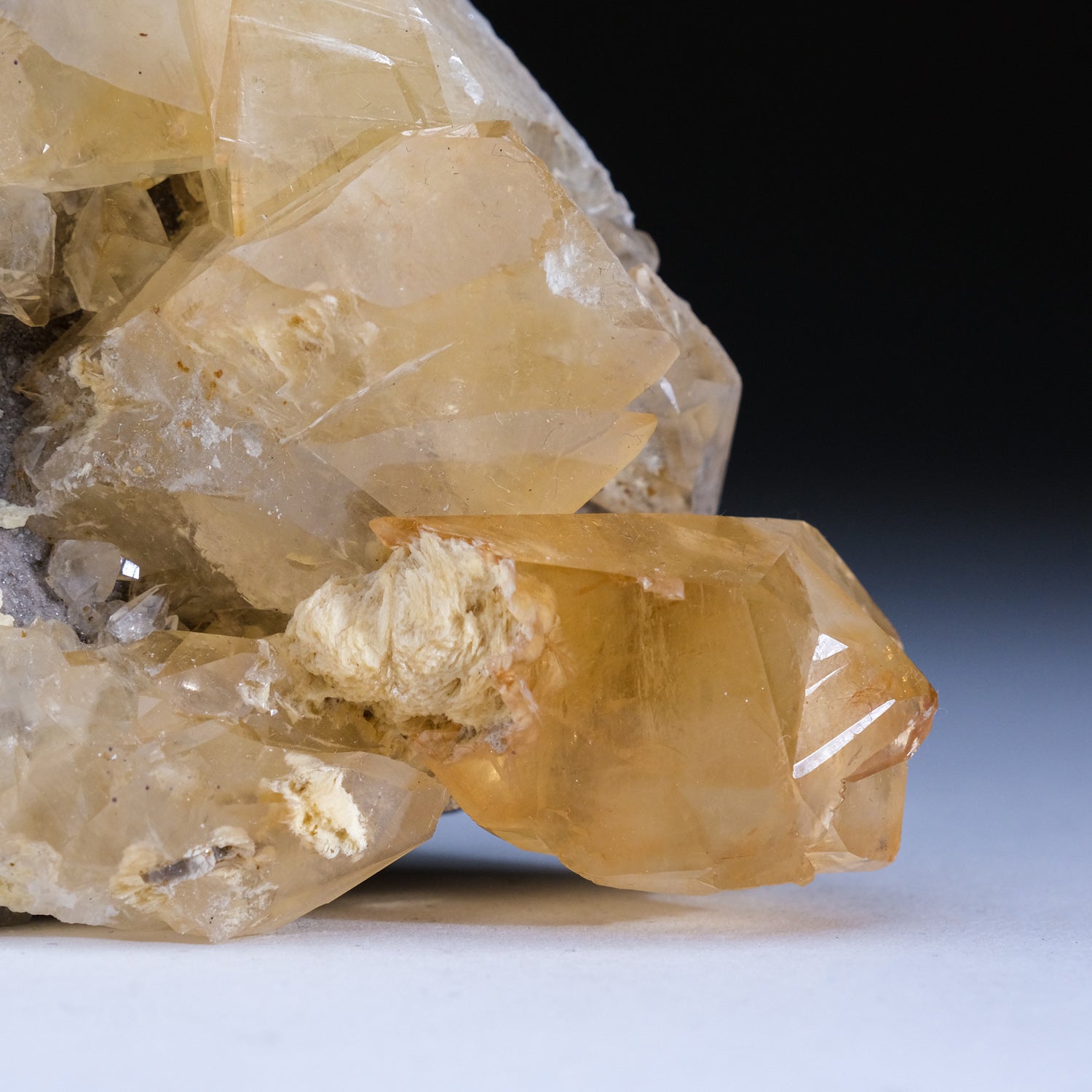 Golden Calcite Crystal from Elmwood Mine, Tennessee (1 lb)