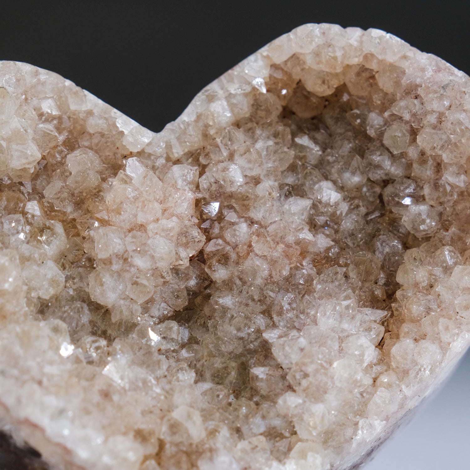 Genuine Banded Agate Quartz Heart from Uruguay (252.2 grams)
