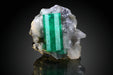 Emerald on Calcite From Cosquez Mine, Boyaca Dept. Colombia - Astro Gallery