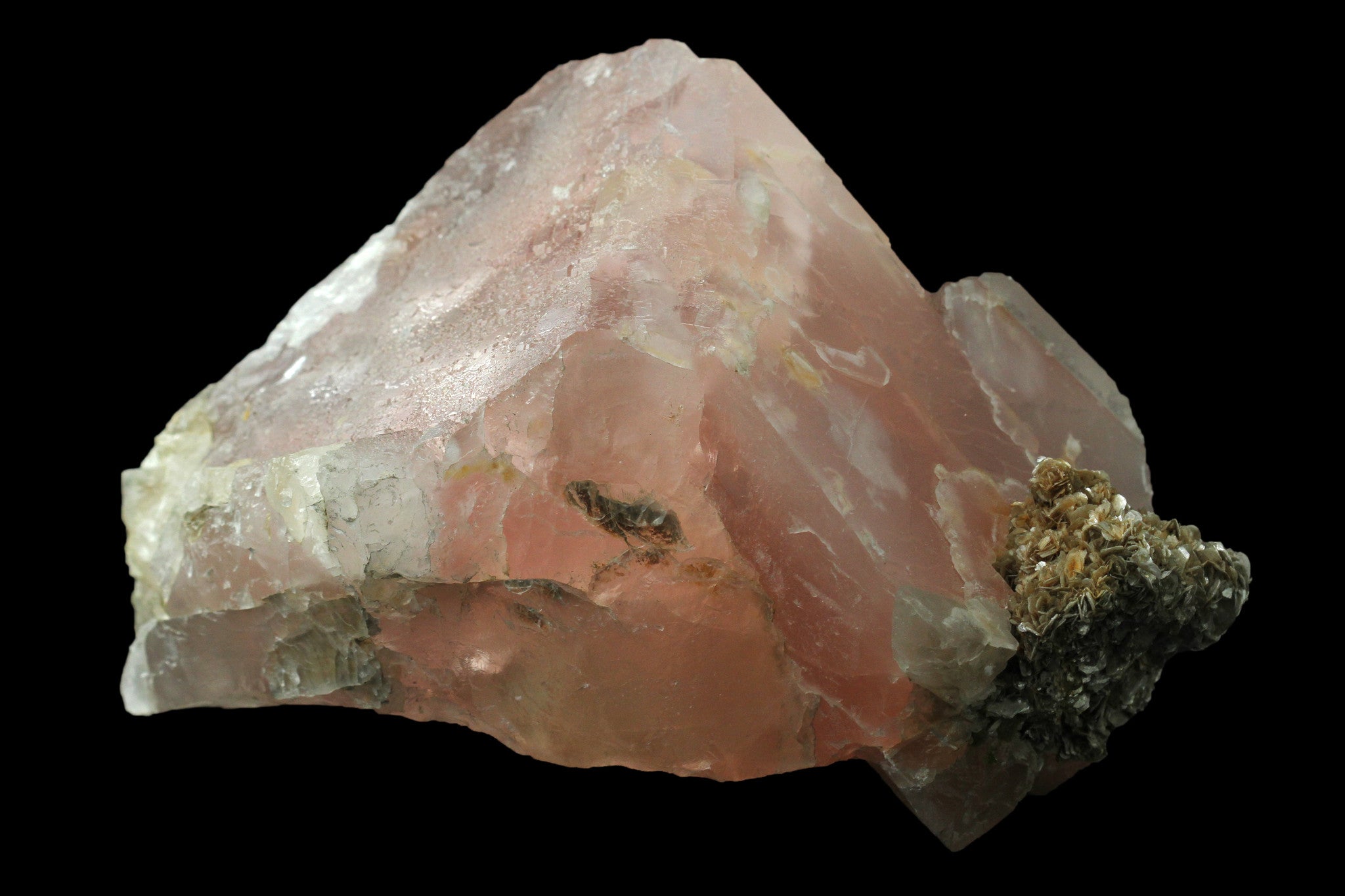 Pink Fluorite with Muscovite From Chumar Bakhoor, Hunza Valley, Gilgit District, Gilgit-Baltistan, Pakistan - Astro Gallery