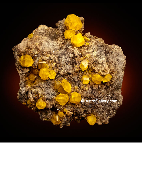 Sulfur from Cozzodisi Mine - Astro Gallery