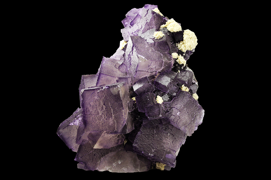 Barite on Fluorite From Elmwood Mine, Carthage, Smith County, Tennessee