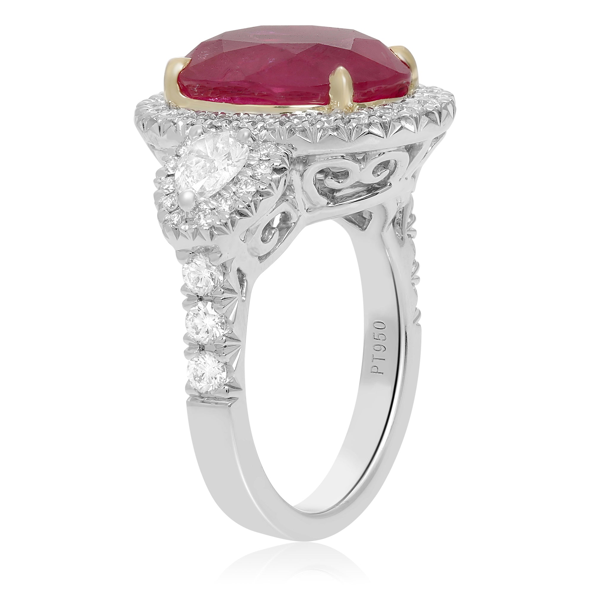Platinum Ruby Ring (KR5789-23)