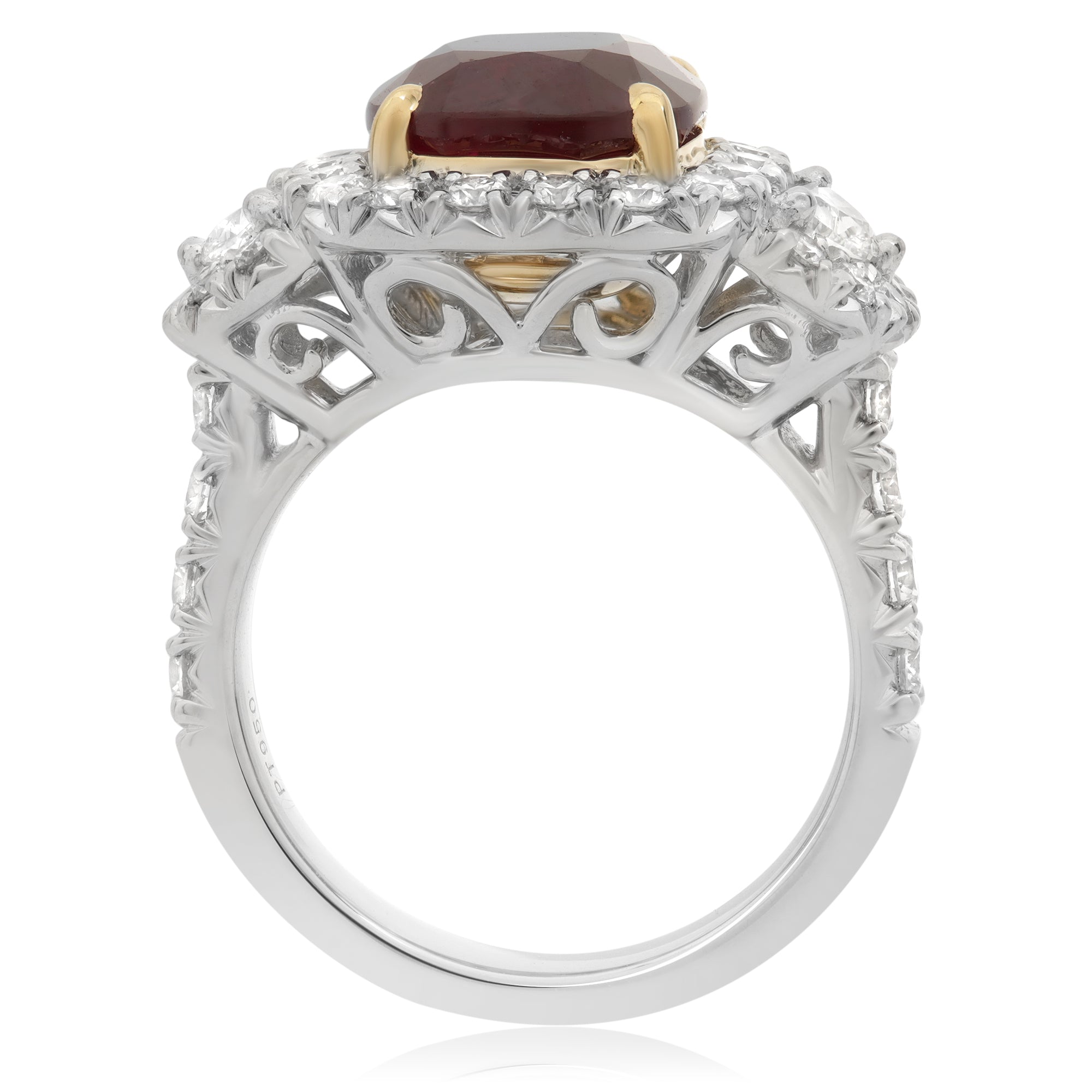 Platinum Ruby Ring (KR5789-25)