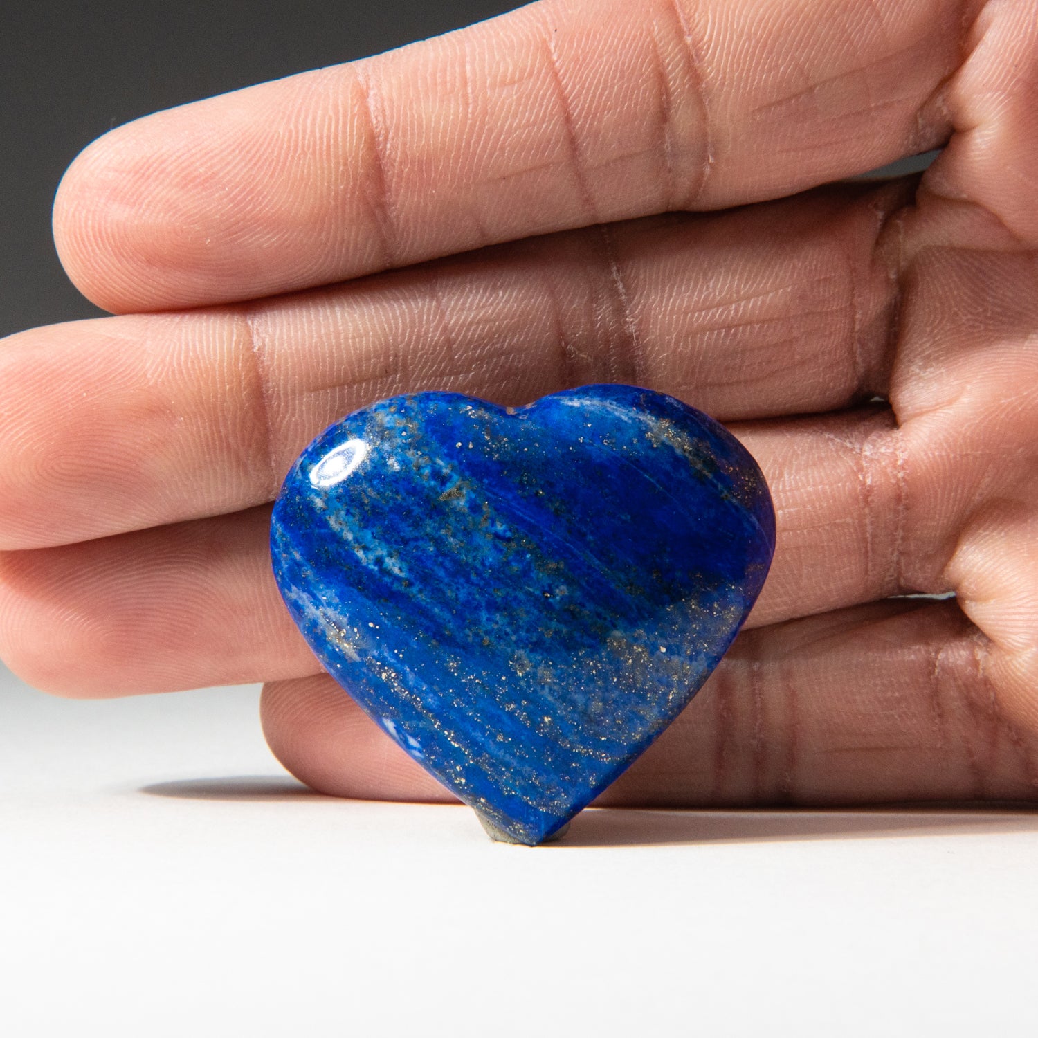 Polished Lapis Lazuli Heart from Afghanistan (30 grams)