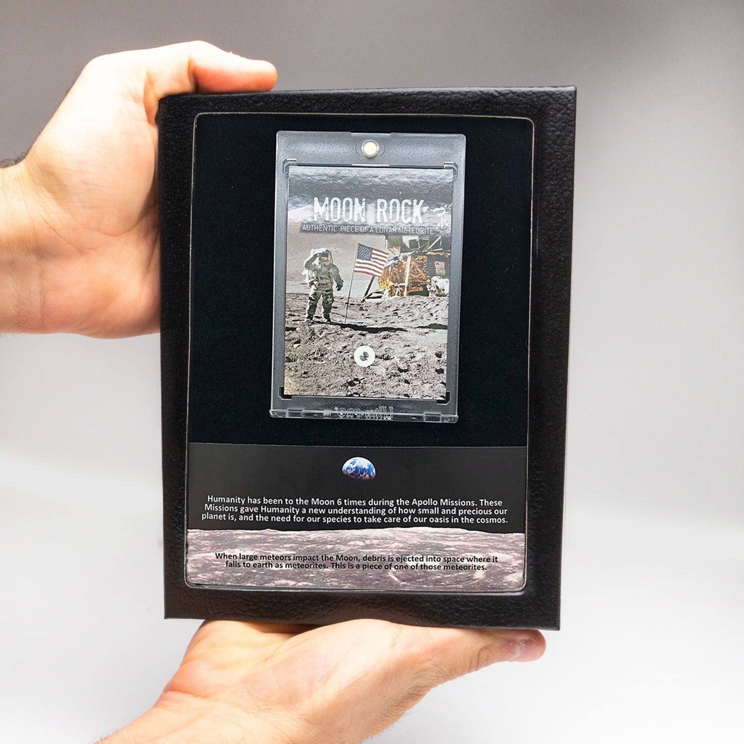 Genuine Mars Rock Lunar Meteorite in Display Box.
