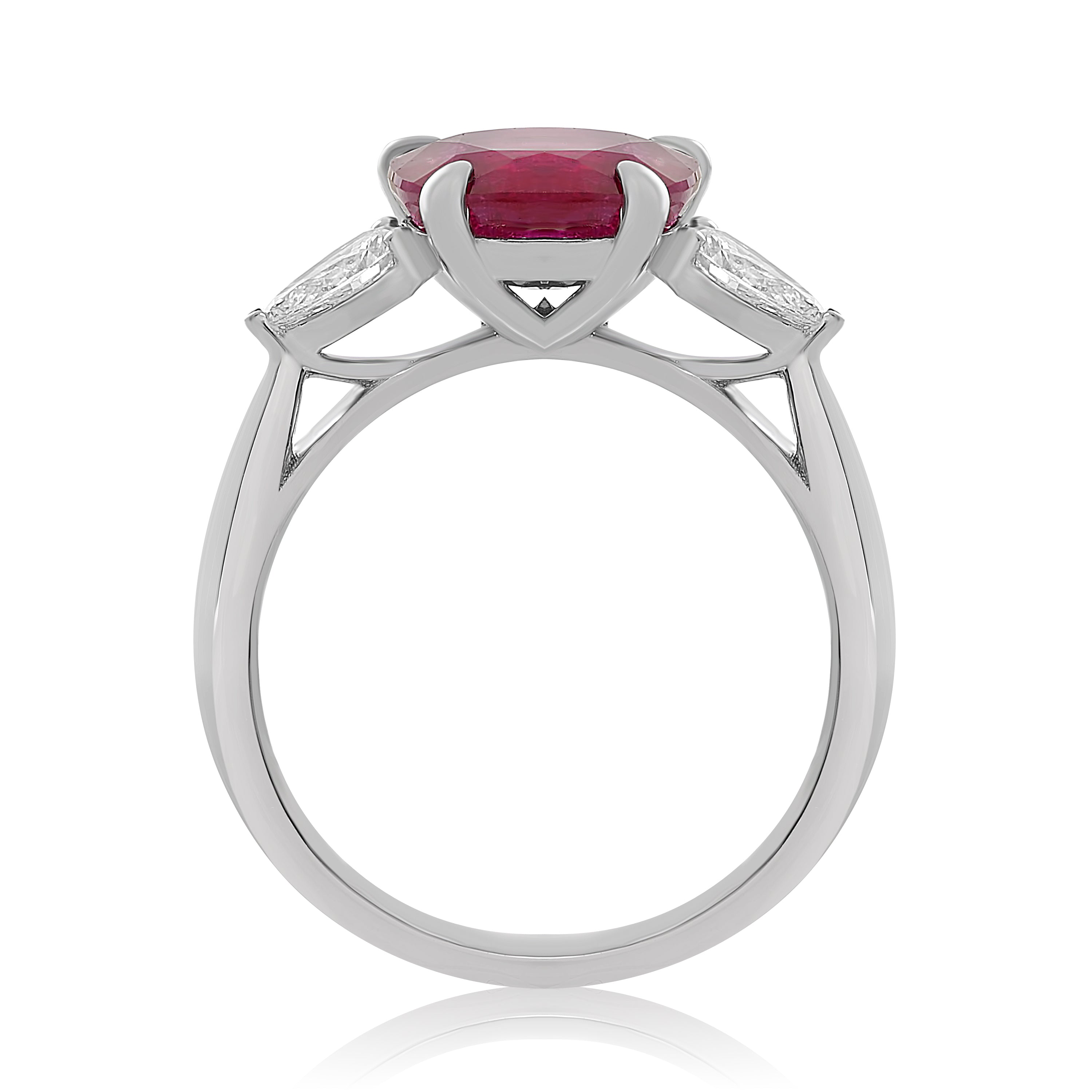 Platinum Ruby Ring (MR564A-13)