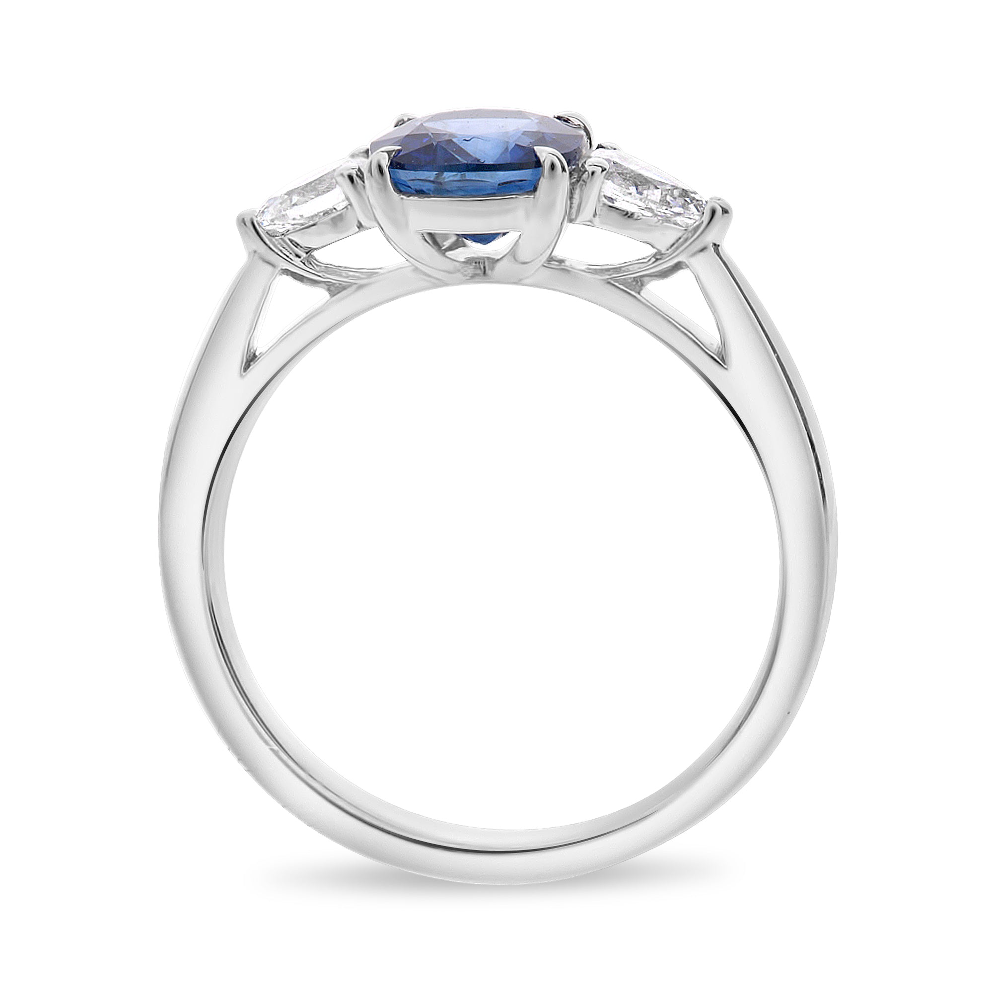 Platinum Sapphire Ring (MR632-39)