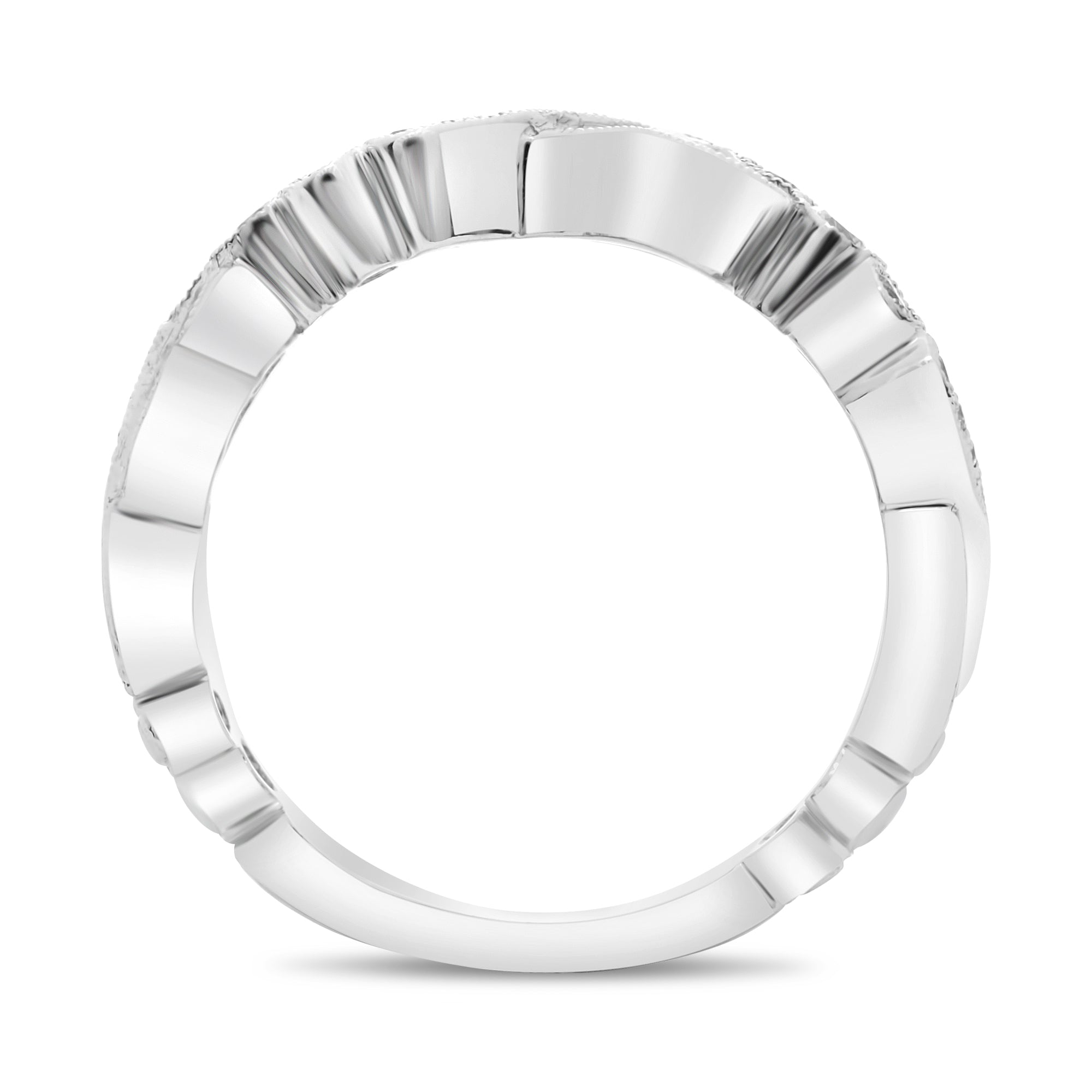 14k White Gold Emerald Ring (NR1051-3)