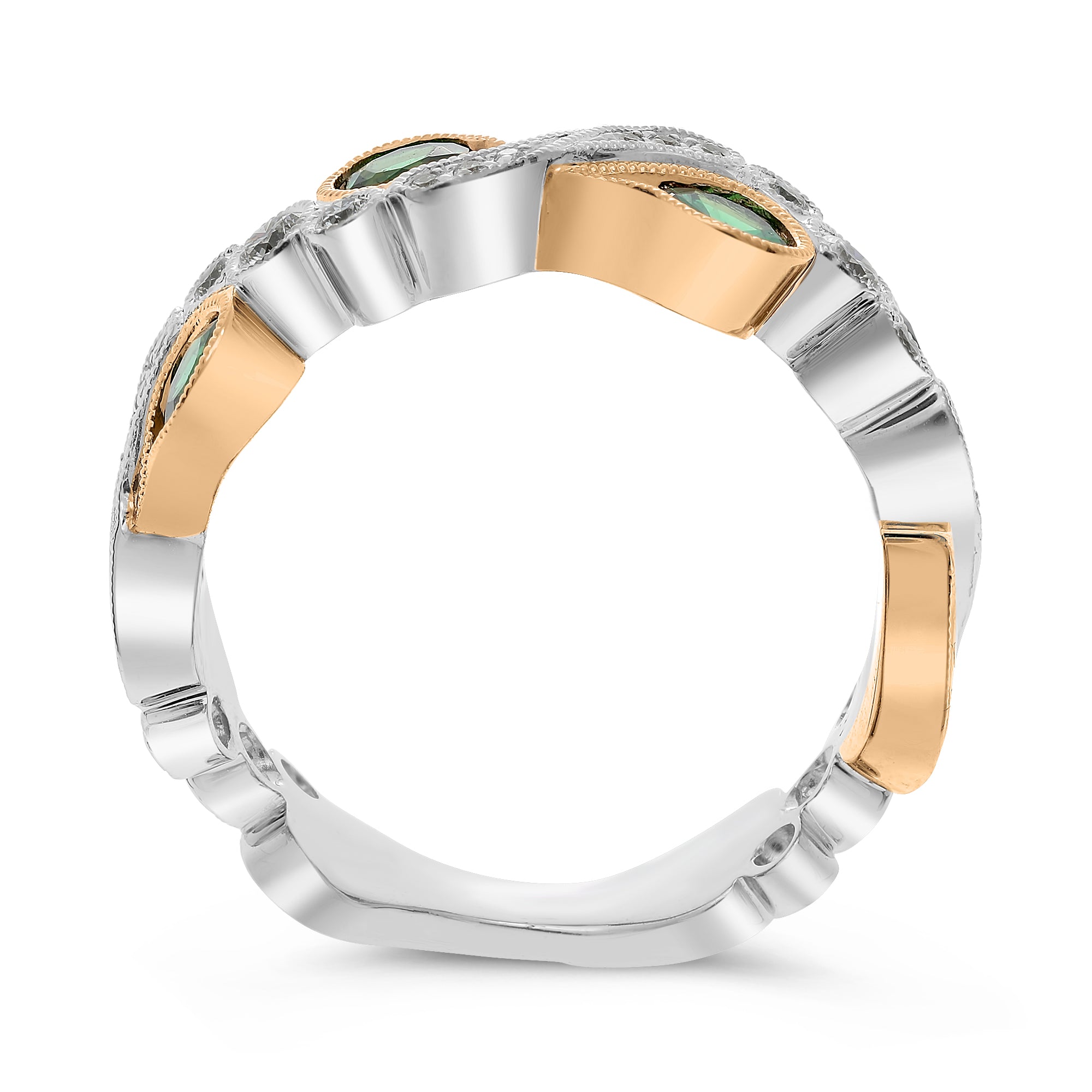 14k White Gold Tsavorite Ring (NR1051-8)