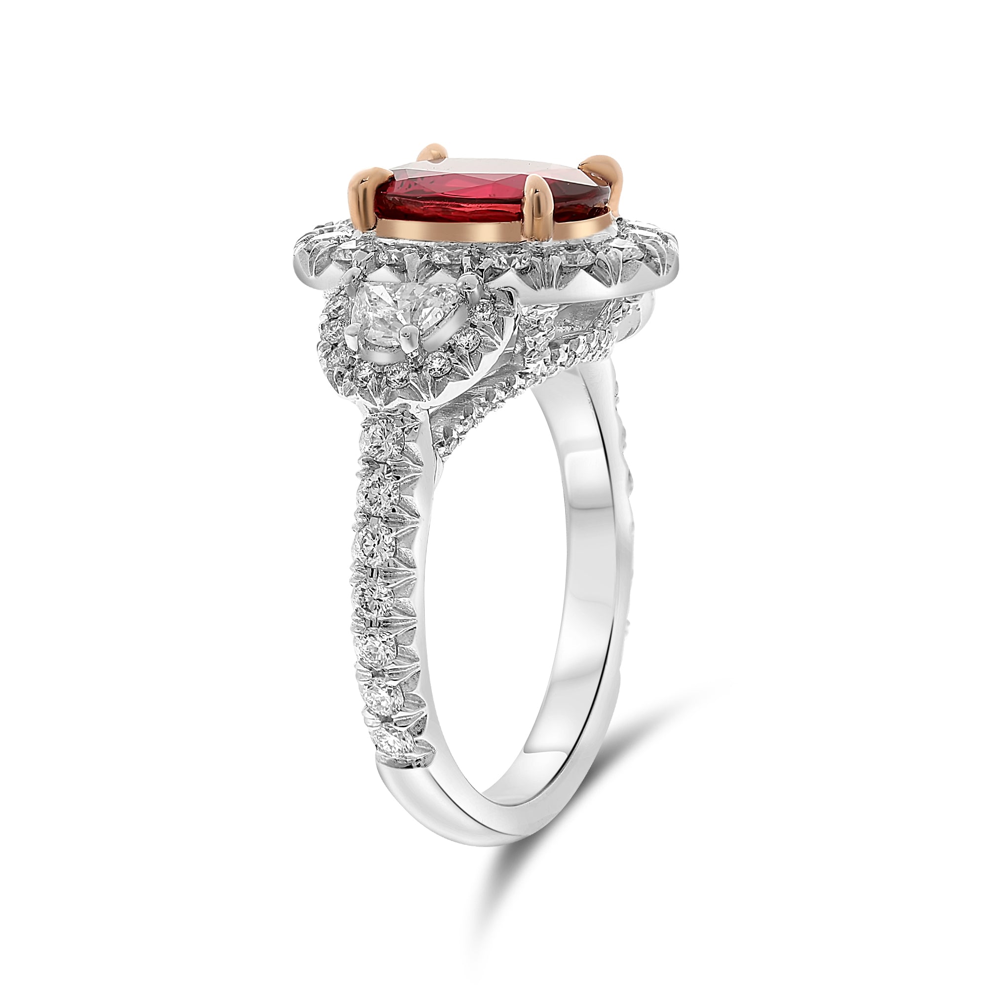 Platinum Ruby Ring (NR1083-2)