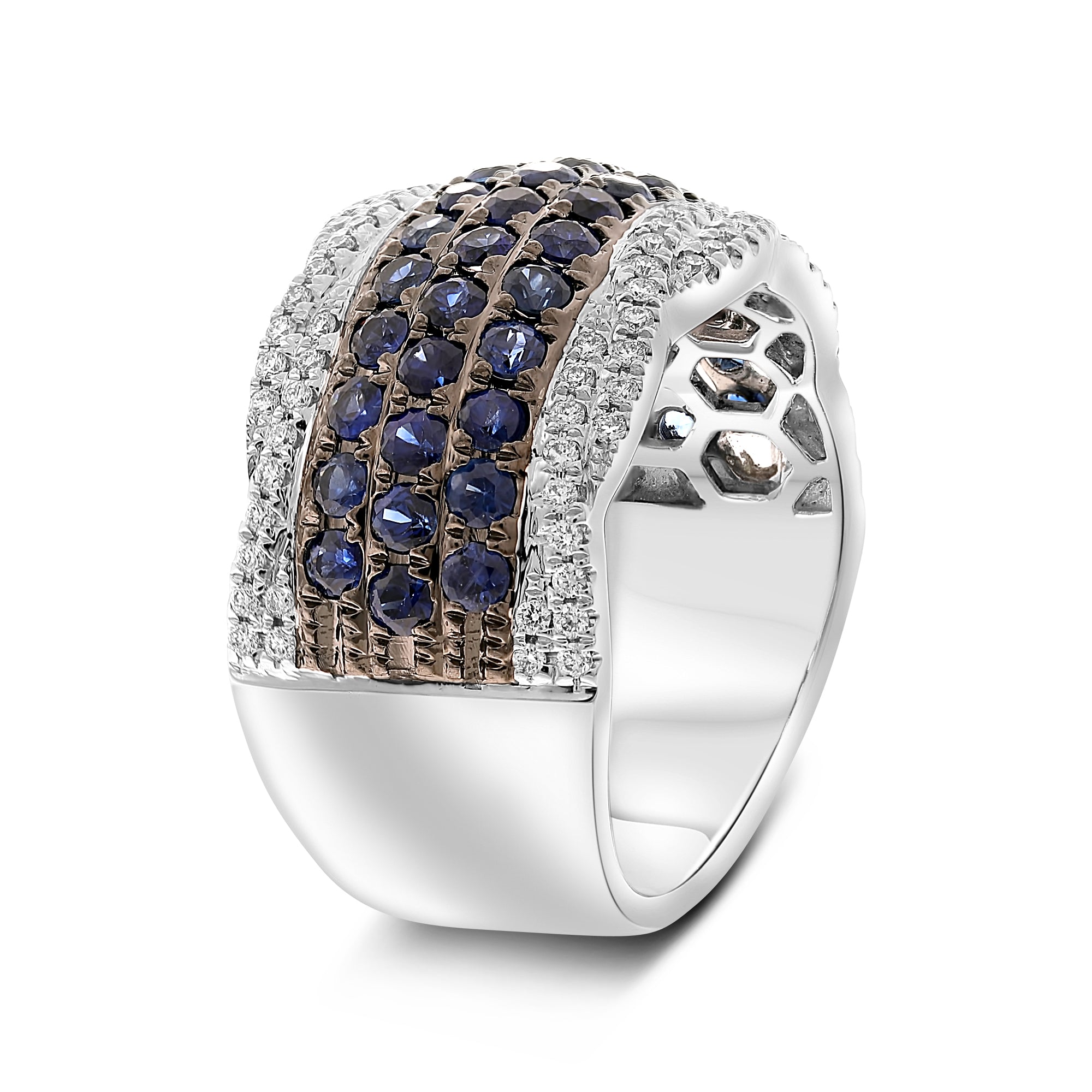 14k White Gold Sapphire Ring (NR1140-3)