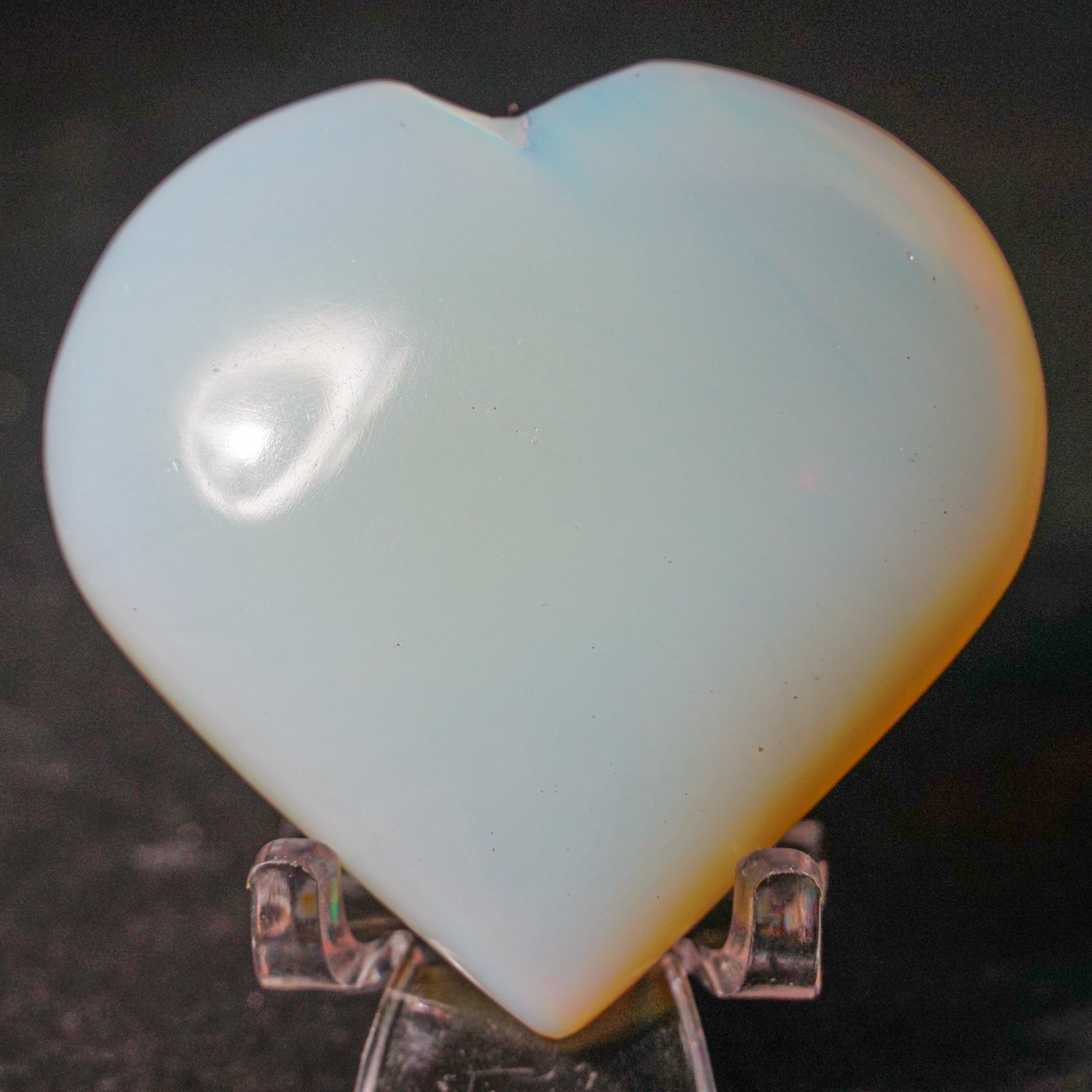 Genuine Polished Opalite Crystal Heart (70 grams)