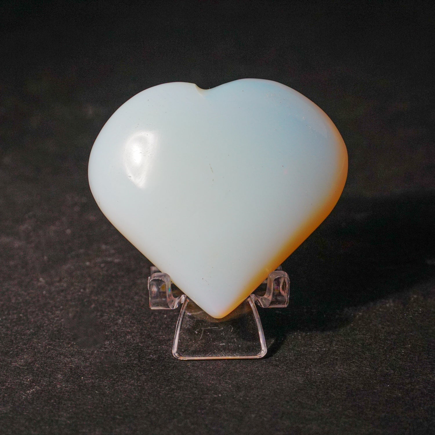 Genuine Polished Opalite Crystal Heart (75 grams)