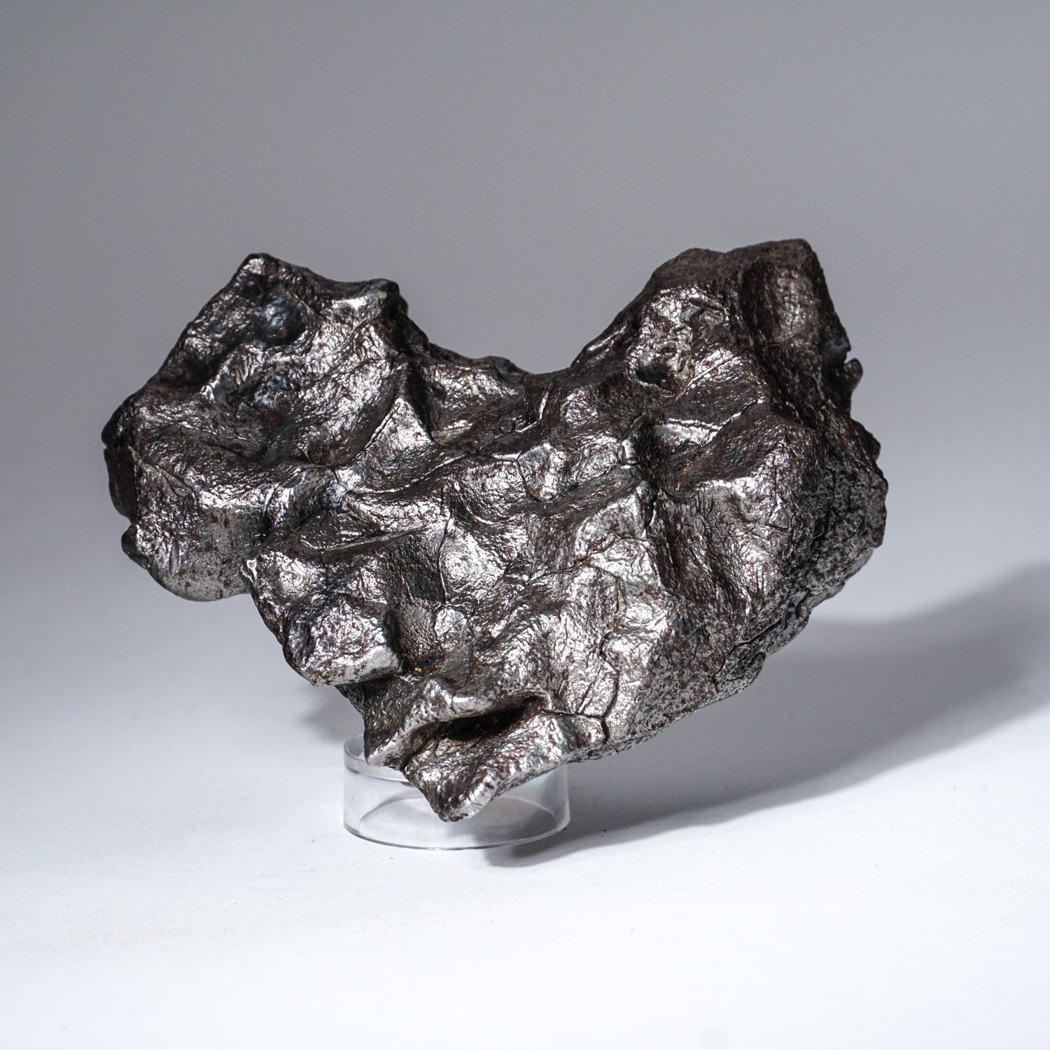 Genuine Sikhote-Alin Meteorite on Metal Stand (2.5 lbs)