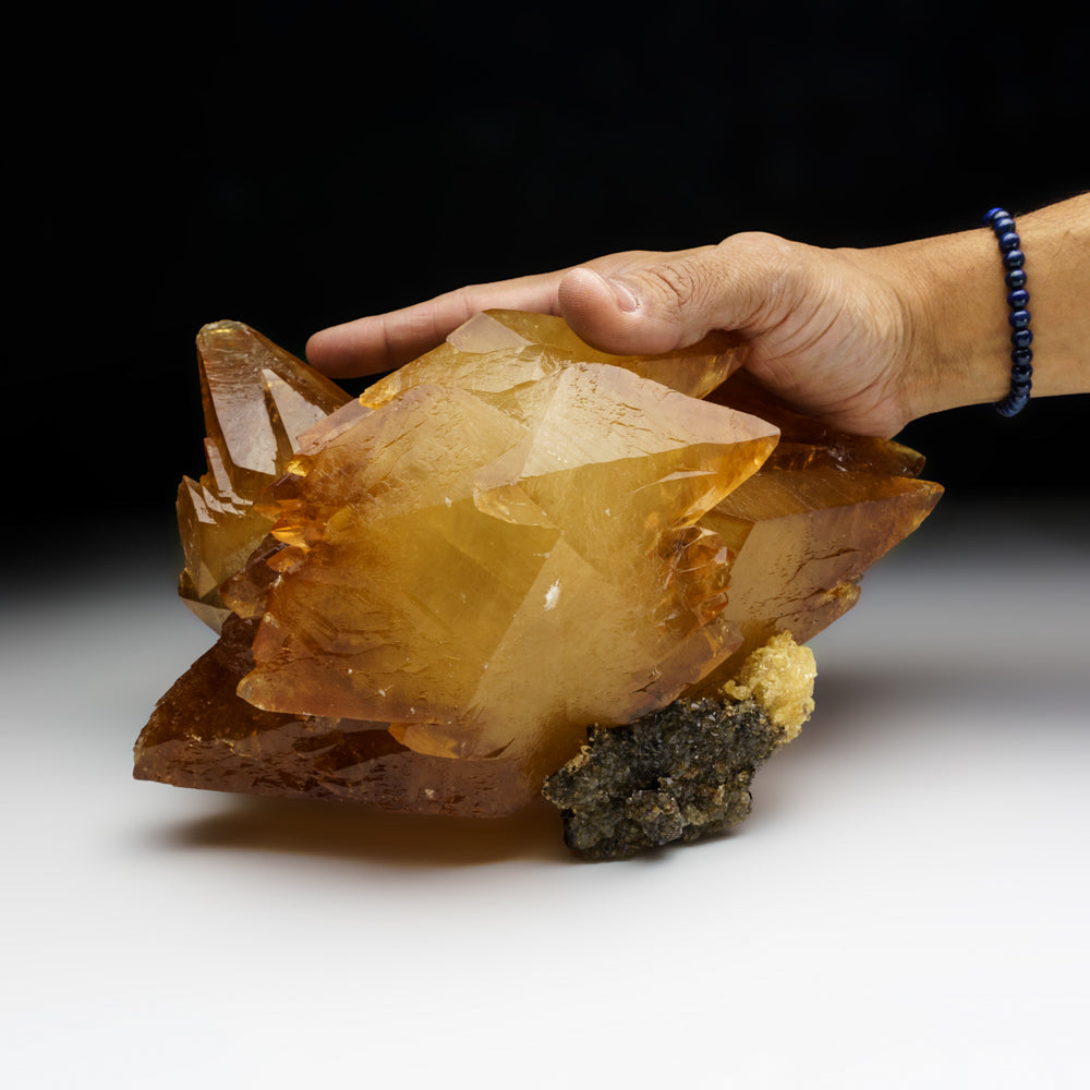 Golden Calcite Crystal from Elmwood Mine, Tennessee (10 lbs)