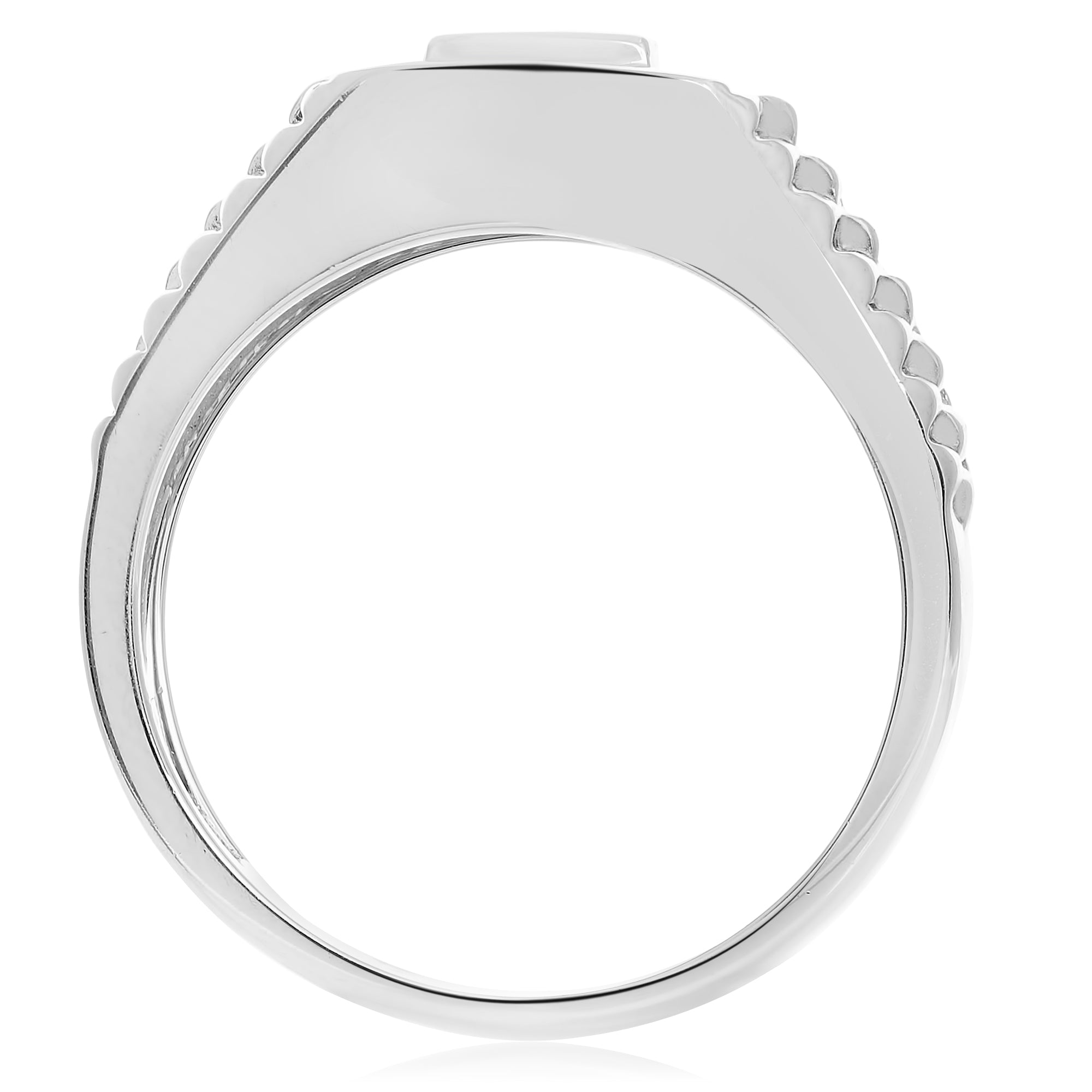 14k White Gold Sapphire Ring (TR1122-2)