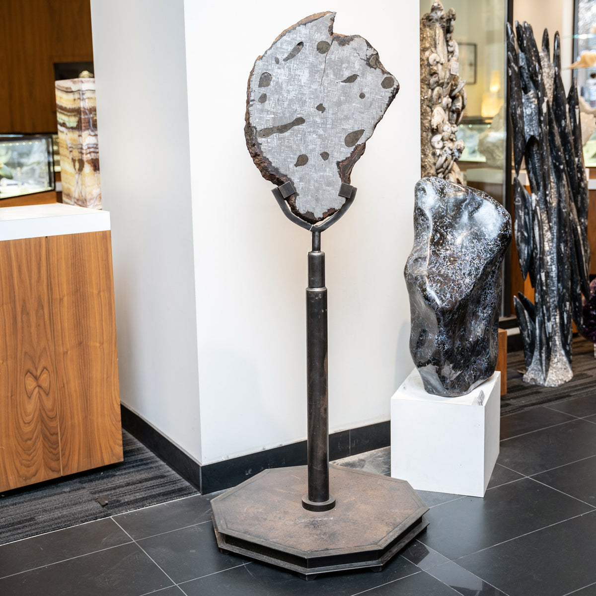 Muonionalusta Meteorite Custome Metal for Sale | Astro Gallery of Gems