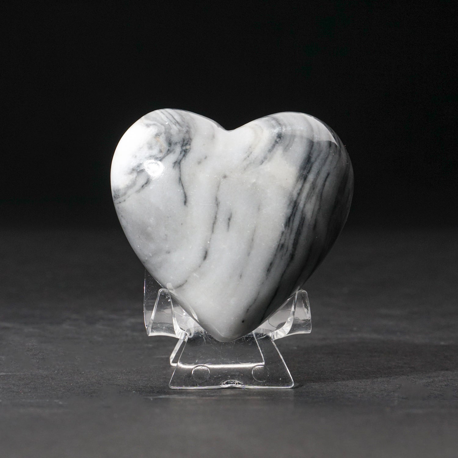 Polished Natural Imperial Banded Onyx Heart from Mexico