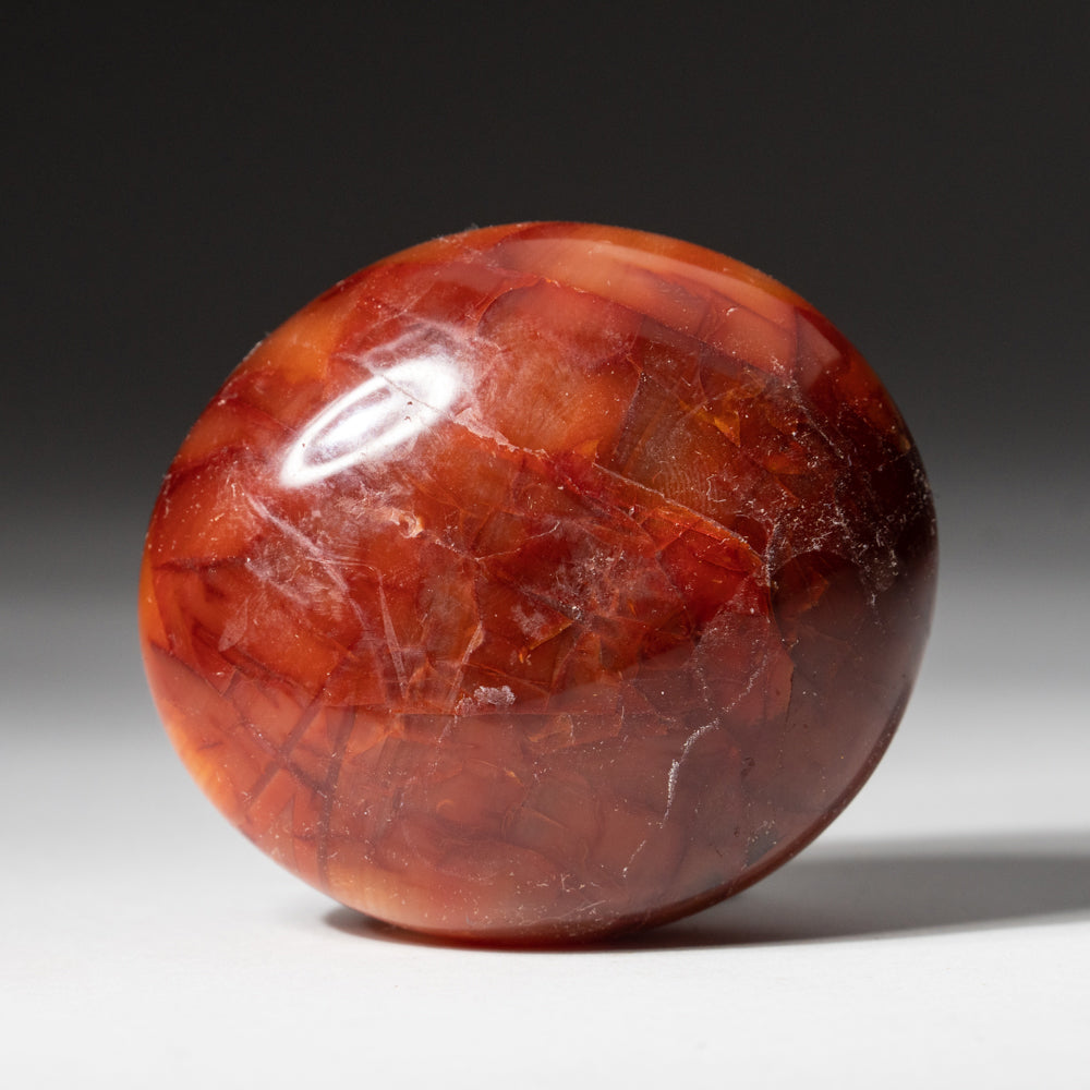Genuine Polished Carnelian (Large) Palm Stone Crystal