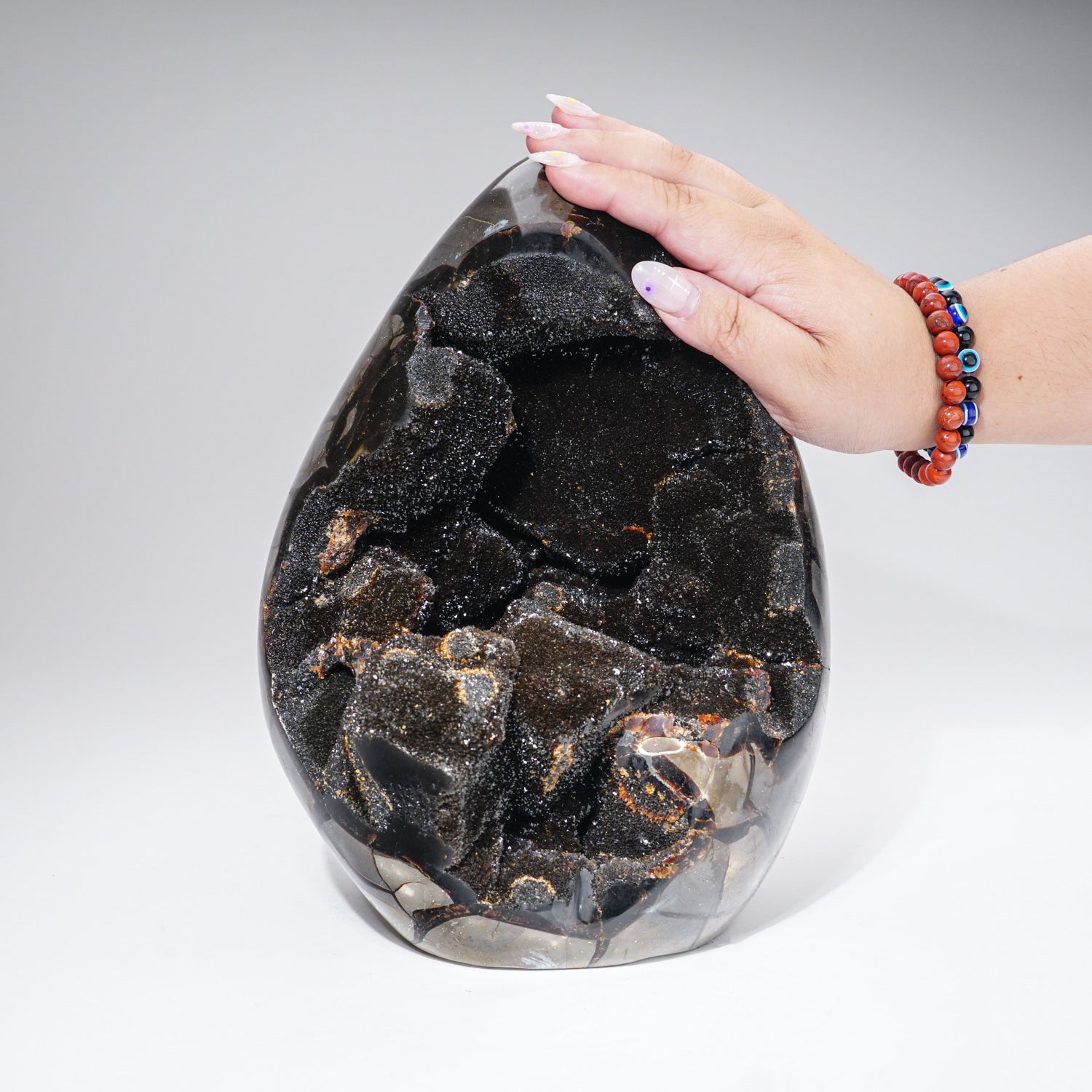 Large Septarian Druzy Geode Egg from Madagascar (20 lbs)