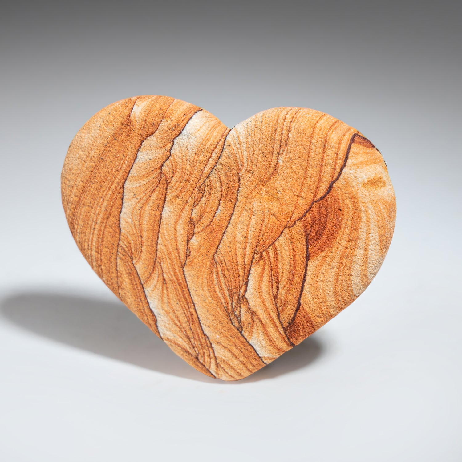 Genuine Sandstone Heart (72.2 grams)
