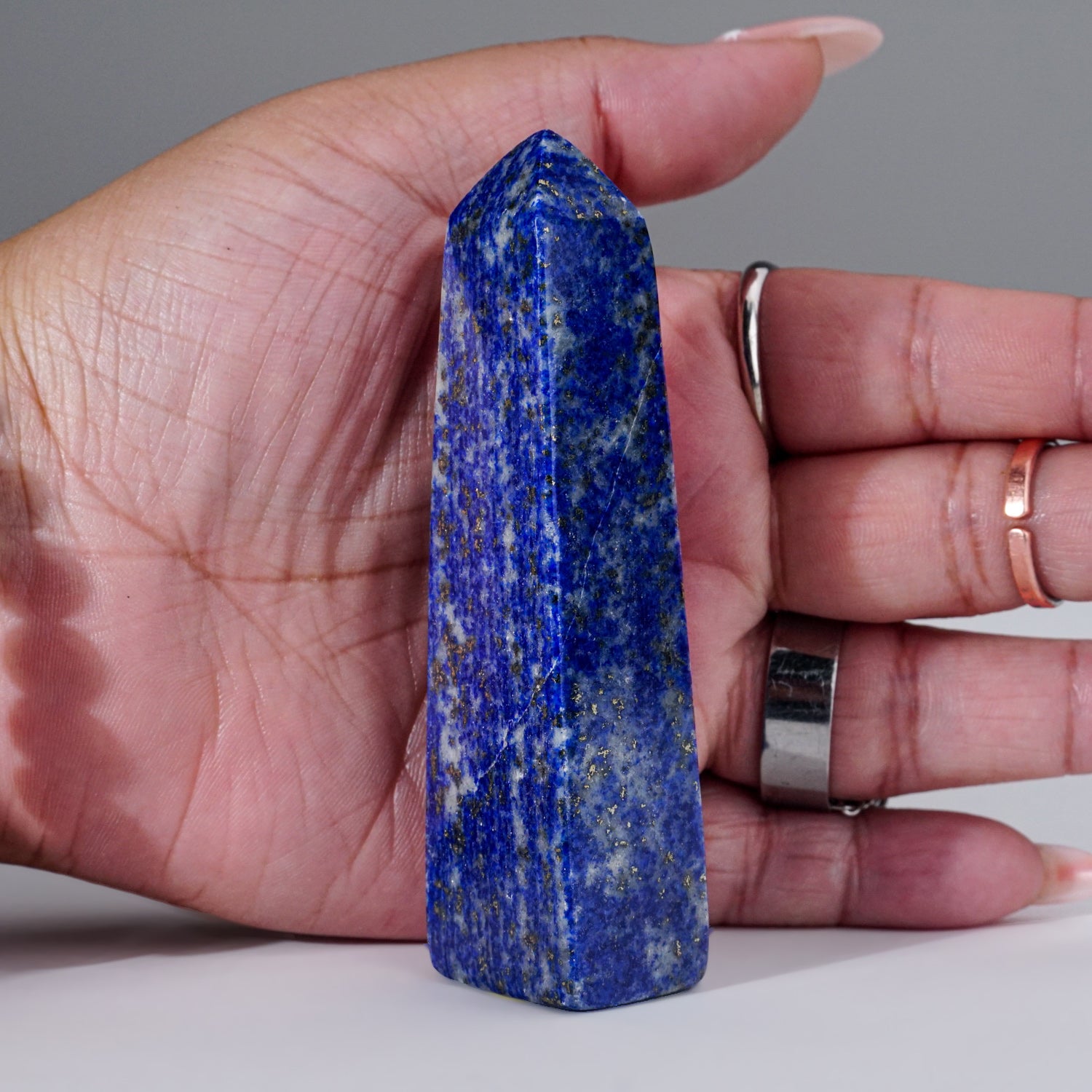 Polished Lapis Lazuli Obelisk from Afghanistan (135 grams)