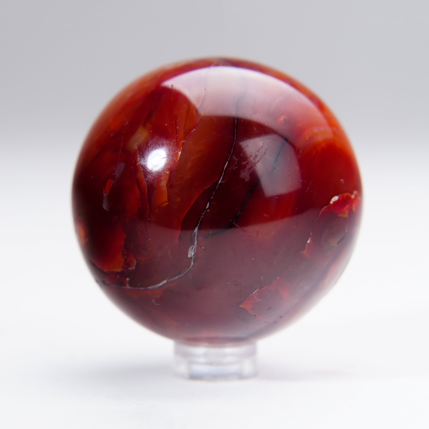 Polished Carnelian Agate (2") Sphere from Madagascar