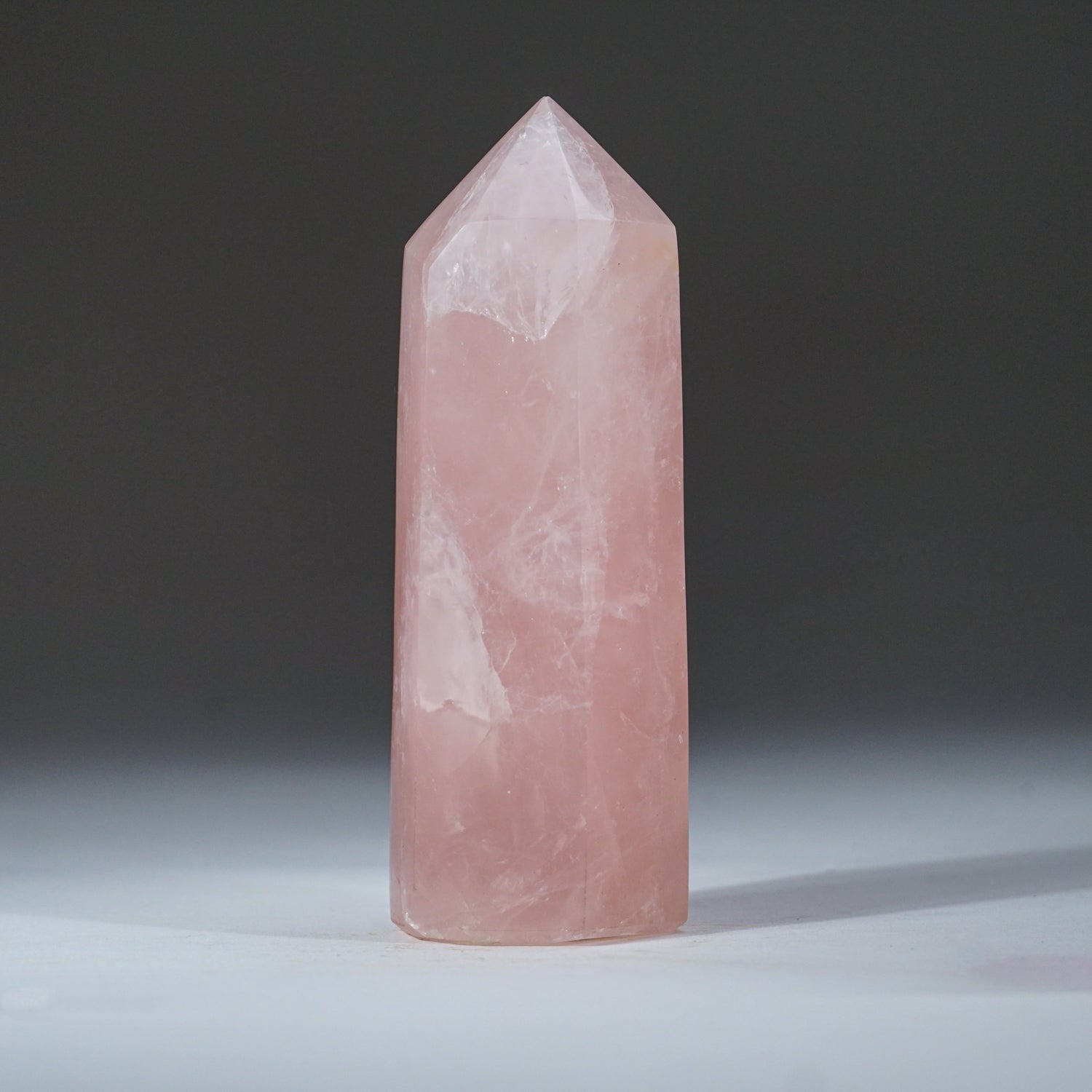 Genuine Rose Quartz Polished Point from Brazil (1.2 lbs)