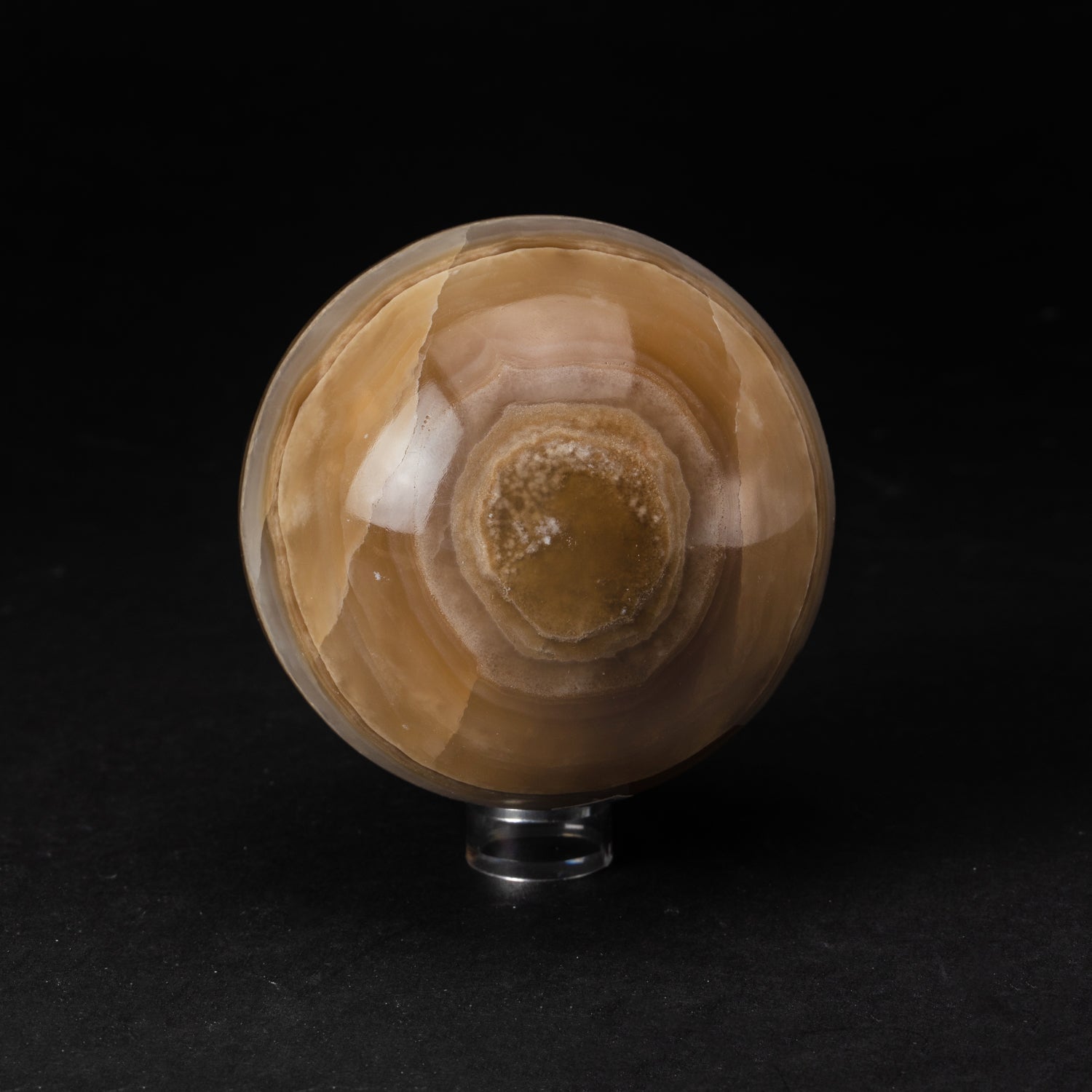 Polished Natural Banded Onyx Sphere from Mexico (1.8 lbs)