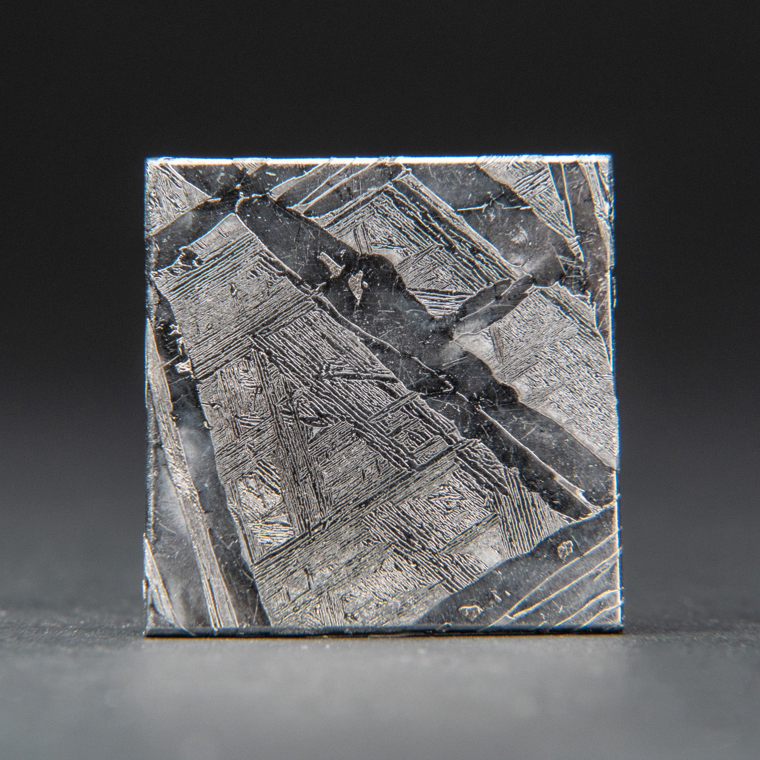 Genuine Natural Seymchan Meteorite Square Slice from Russia (15 grams)
