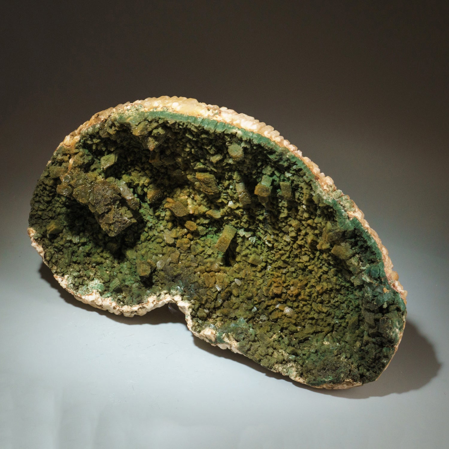 Celadonite Included Heulandite from Aurangabad, Maharashtra, India