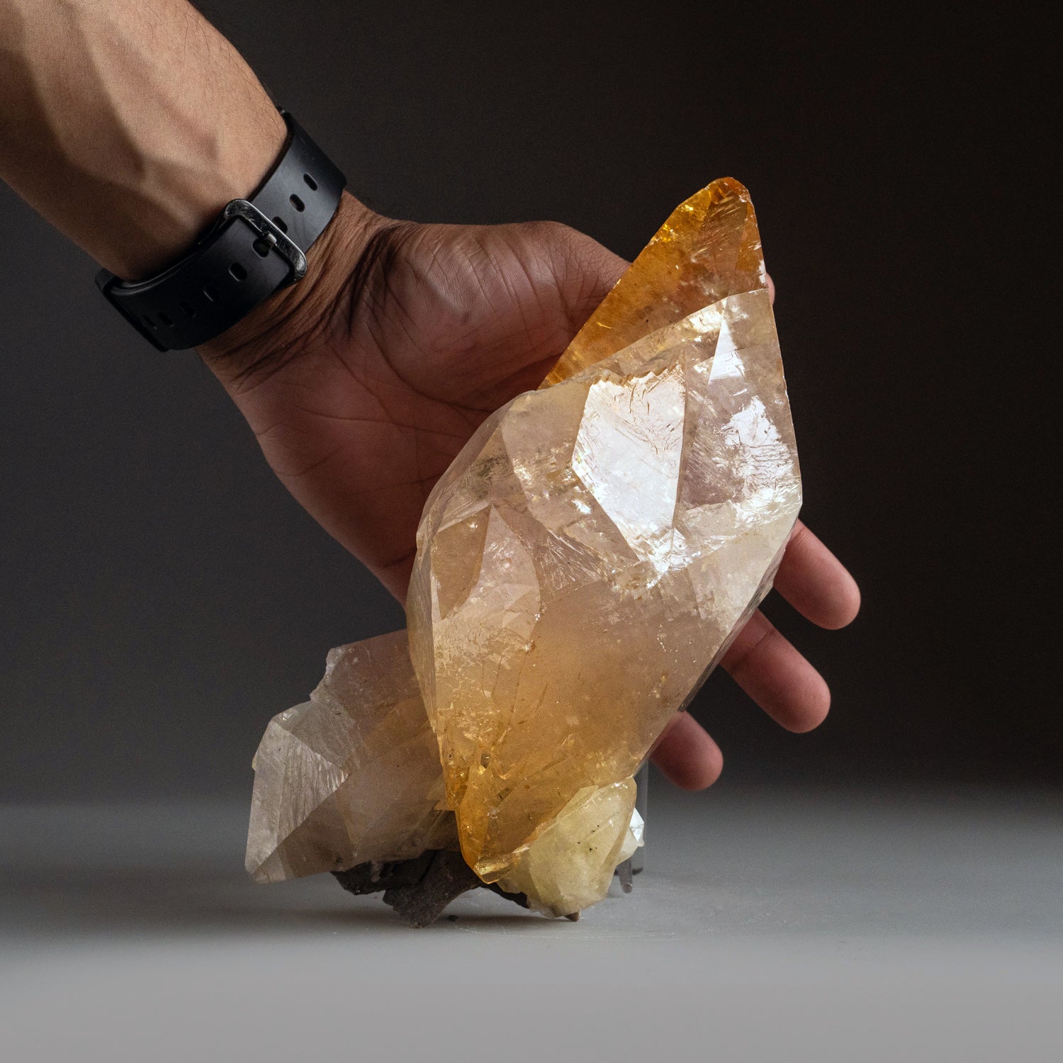 Golden Calcite Crystal from Elmwood Mine, Tennessee (4 lbs)