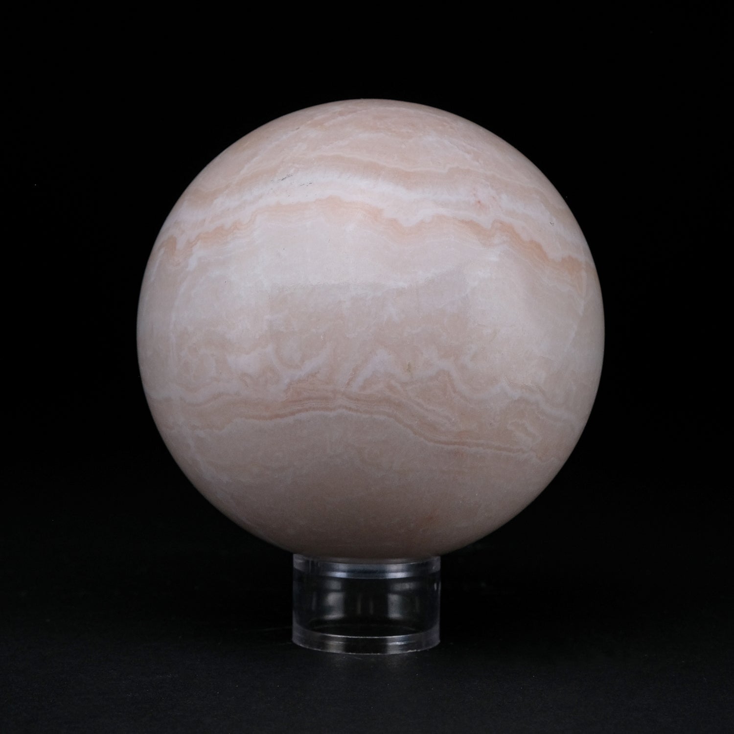 Genuine Polished Gemmy Pink Onyx Sphere from Mexico (3 lbs)