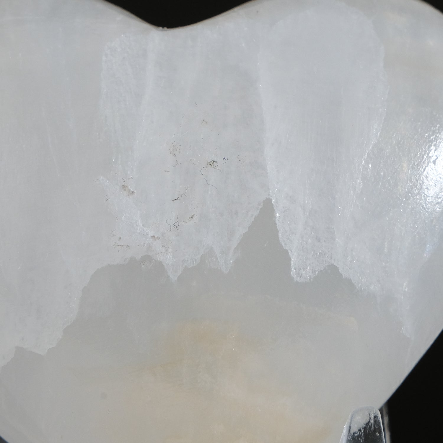 Genuine Polished White Onyx Heart from Mexico