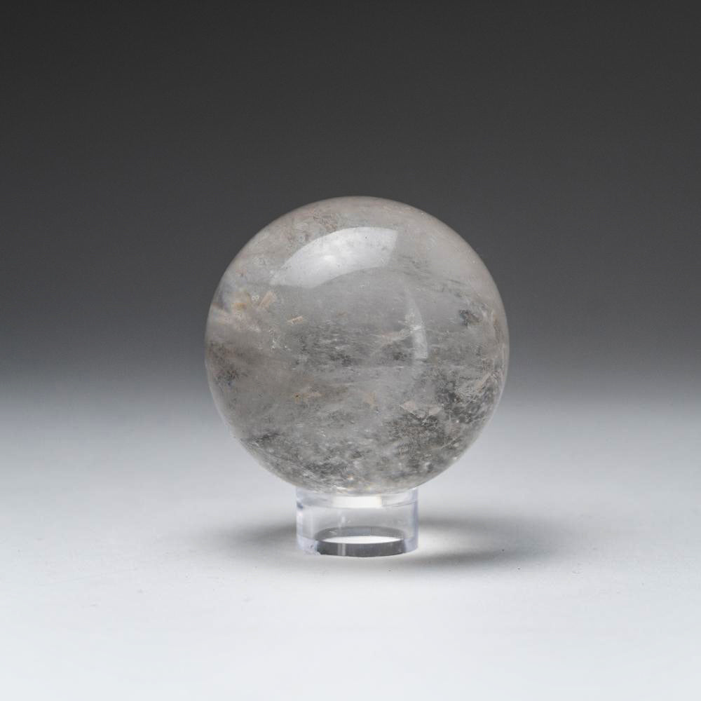 Polished Clear Quartz Sphere From Brazil (2.5", .6 lbs)