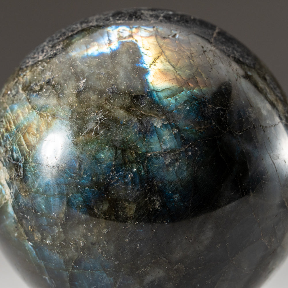 Polished Labradorite Sphere from Madagascar (3 lbs)